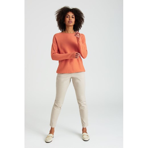 Sweter damski nierozpinany pomarańczowy ze sklepu 5.10.15 w kategorii Swetry damskie - zdjęcie 169728659