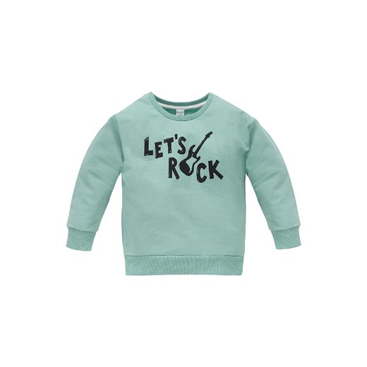 Bluza dla chłopca z bawełny Let's rock zielona ze sklepu 5.10.15 w kategorii Bluzy chłopięce - zdjęcie 169729095
