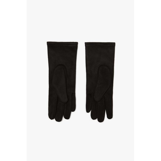 Czarne rękawiczki damskie zamszowe z dżetami one size promocyjna cena 5.10.15