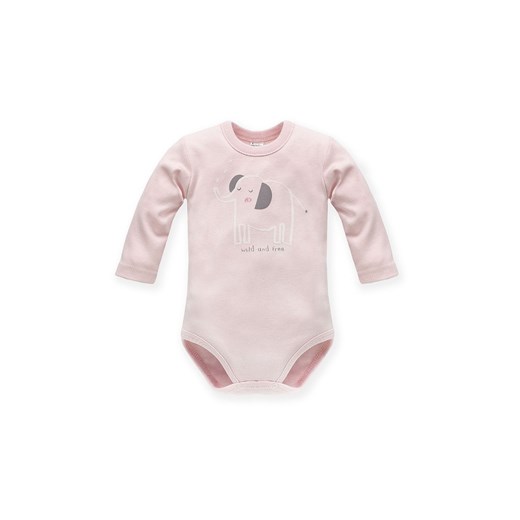 Body różowe ze słoniem Wild Animals 100% bawełna ze sklepu 5.10.15 w kategorii Body niemowlęce - zdjęcie 169729525