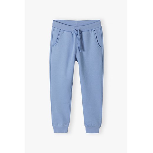 Spodnie dresowe dziewczęce niebieskie -  Powerful #Family ze sklepu 5.10.15 w kategorii Spodnie dziewczęce - zdjęcie 169729545