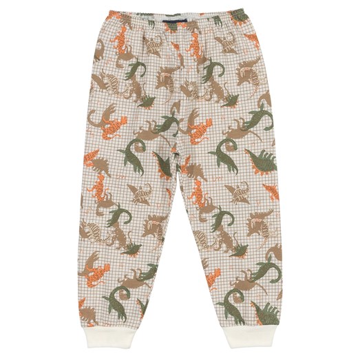 Bawełniane spodnie dla niemowlaka w dinozaury ze sklepu 5.10.15 w kategorii Spodnie i półśpiochy - zdjęcie 169729697