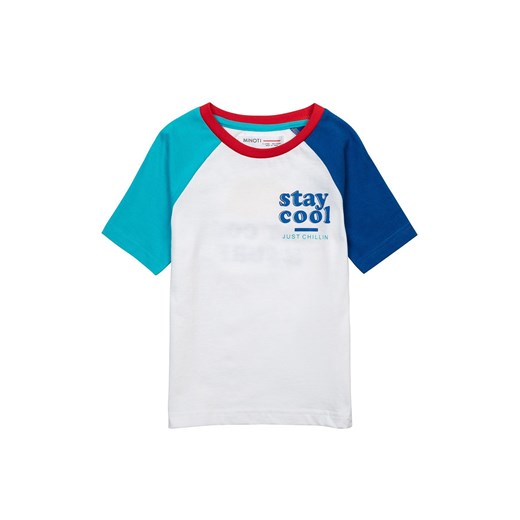 T-shirt niemowlęcy bawełniany z nadrukiem Minoti 80/86 5.10.15