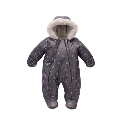 Kombinezon niemowlęcy zimowy w księżyce - grafitowy ze sklepu 5.10.15 w kategorii Kombinezony i kurtki - zdjęcie 169729905