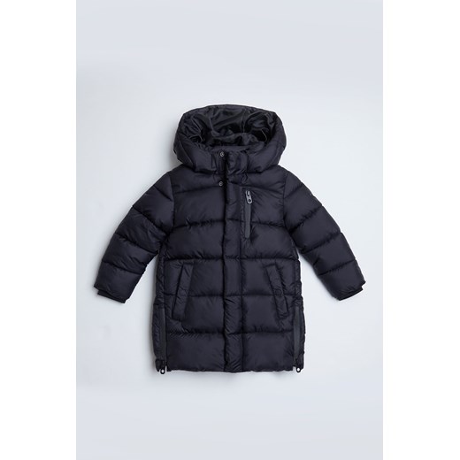 Czarna pikowana kurtka zimowa z kapturem - unisex - Limited Edition ze sklepu 5.10.15 w kategorii Kurtki chłopięce - zdjęcie 169729997