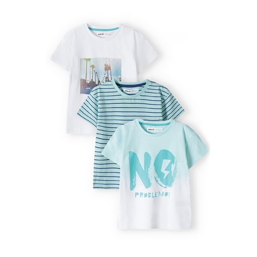 Bawełniany t-shirt dla niemowlaka 3-pak ze sklepu 5.10.15 w kategorii Koszulki niemowlęce - zdjęcie 169730405