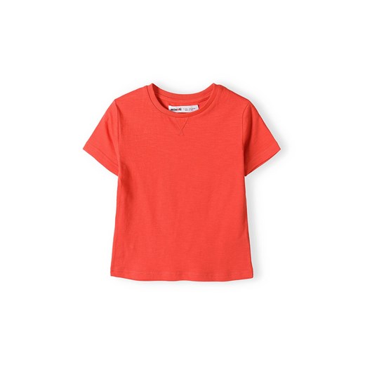Czerwona koszulka bawełniana dla chłopca ze sklepu 5.10.15 w kategorii T-shirty chłopięce - zdjęcie 169730427
