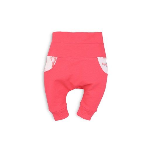 Spodnie dresowe niemowlęce - różowe ze sklepu 5.10.15 w kategorii Spodnie i półśpiochy - zdjęcie 169730447