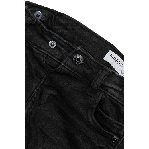 Jeansowe krótkie spodenki z podwinięta nogawką dla chłopca - czarne Minoti 98/104 okazja 5.10.15