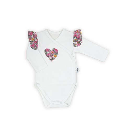 Body kopertowe bawełniane z długim rękawem Lea ze sklepu 5.10.15 w kategorii Body niemowlęce - zdjęcie 169730786