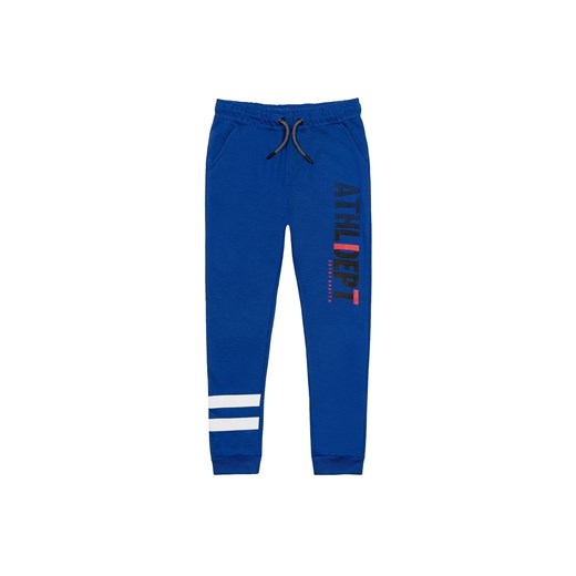 Spodnie dresowe niemowlęce niebieskie ze sklepu 5.10.15 w kategorii Spodnie i półśpiochy - zdjęcie 169730956