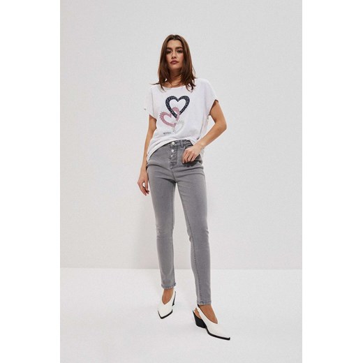 Spodnie jeansowe damskie push up ze sklepu 5.10.15 w kategorii Jeansy damskie - zdjęcie 169730986
