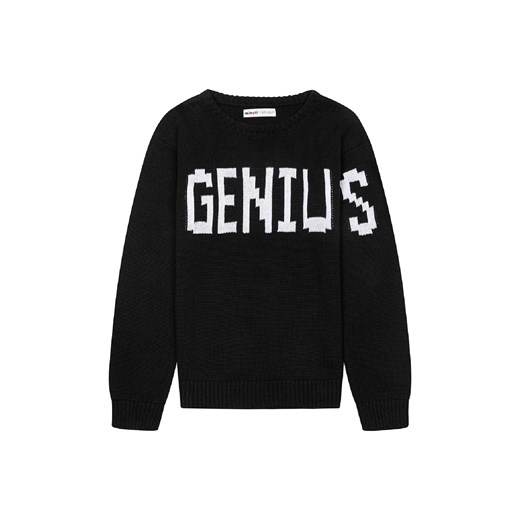 Chłopięcy bawełniany sweter oversize z napisem Genius ze sklepu 5.10.15 w kategorii Swetry chłopięce - zdjęcie 169731047