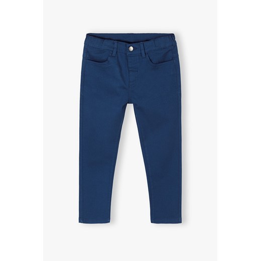 Granatowe klasyczne spodnie slim fit dla chłopca 5.10.15. 98 5.10.15