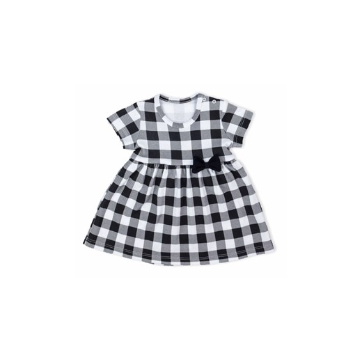 Bawełniana sukienka niemowlęca z kratkę ze sklepu 5.10.15 w kategorii Sukienki niemowlęce - zdjęcie 169731147