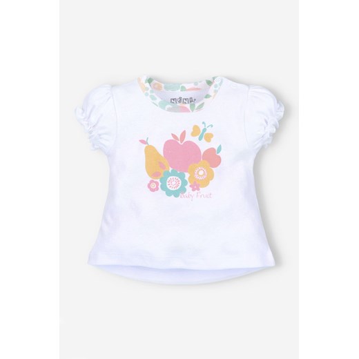 T-shirt niemowlęcy z bawełny organicznej dla dziewczynki ze sklepu 5.10.15 w kategorii Koszulki niemowlęce - zdjęcie 169731467