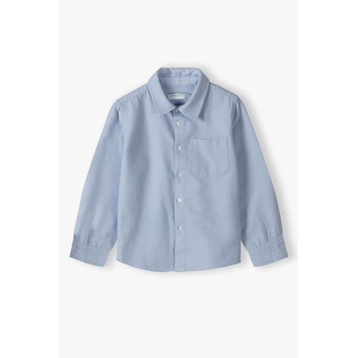 Elegancka niebieska koszula z długim rękawem - 5.10.15. ze sklepu 5.10.15 w kategorii Koszule chłopięce - zdjęcie 169731475