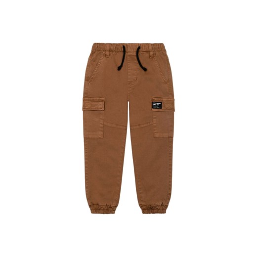 Brązowe spodnie chłopięce typu bojówki ze sklepu 5.10.15 w kategorii Spodnie i półśpiochy - zdjęcie 169731535