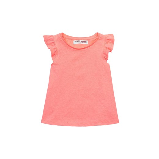 Różowa bluzka dzianinowa dziewczęca z falbankami Minoti 104/110 5.10.15