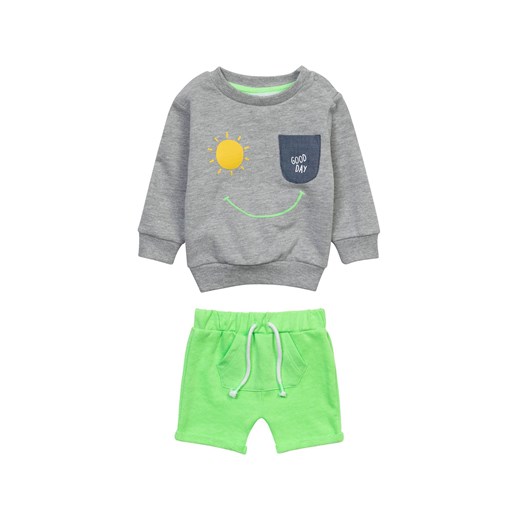 Komplet ubrań dla niemowlaka- szara bluza i szorty ze sklepu 5.10.15 w kategorii Dresy dla niemowlaka - zdjęcie 169731566