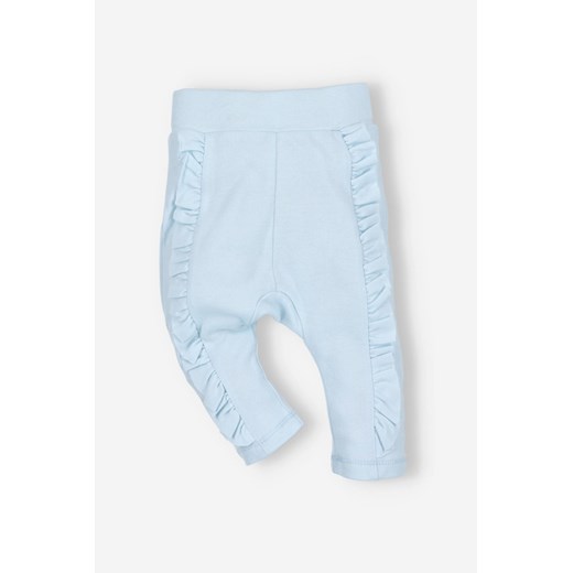 Spodnie niemowlęce z bawełny organicznej dla dziewczynki ze sklepu 5.10.15 w kategorii Spodnie i półśpiochy - zdjęcie 169731676