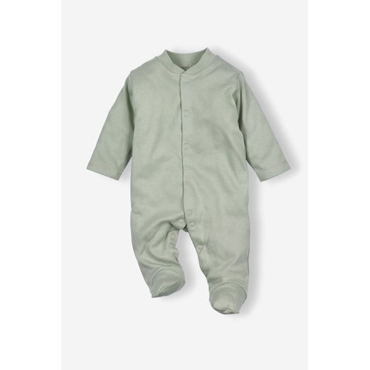Pajac niemowlęcy z bawełny organicznej kolor oliwkowy ze sklepu 5.10.15 w kategorii Pajacyki - zdjęcie 169731689