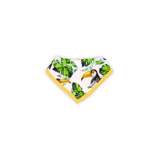 Bawełniana apaszka z motywem tropikalnym TUKAN ze sklepu 5.10.15 w kategorii Szaliki dziecięce - zdjęcie 169731709