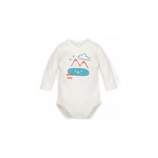 Body niemowlęce z długim rękawem z kolorowym nadrukiem ecru ze sklepu 5.10.15 w kategorii Body niemowlęce - zdjęcie 169731868