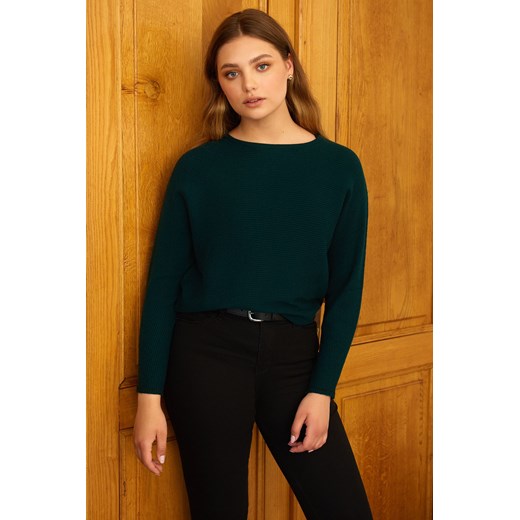 Luźny sweter damski - zielony ze sklepu 5.10.15 w kategorii Swetry damskie - zdjęcie 169732077