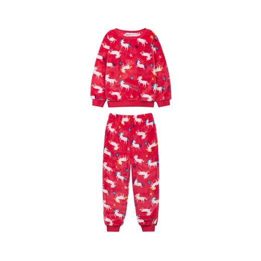 Piżama niemowlęca z długim rękawem czerwona w jednorożce Minoti 80/86 okazyjna cena 5.10.15