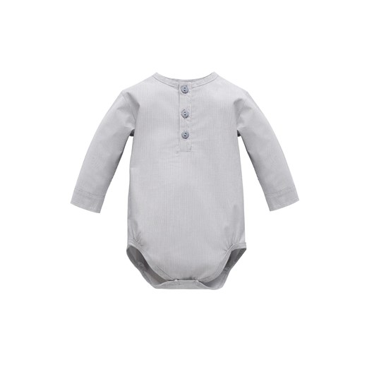 Body niemowlęce z długim rękawem Charlie Szary ze sklepu 5.10.15 w kategorii Body niemowlęce - zdjęcie 169732177