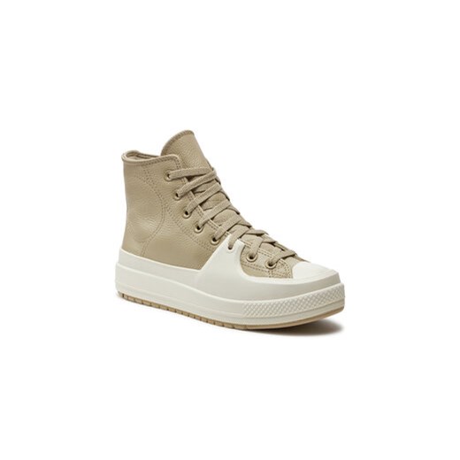 Converse Trampki Chuck Taylor All Star Construct Leather A06595C Beżowy Converse 45 MODIVO