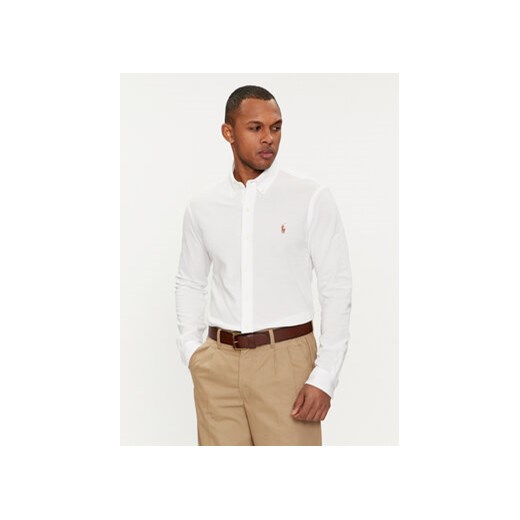 Polo Ralph Lauren Koszula 710932545002 Biały Custom Fit ze sklepu MODIVO w kategorii Koszule męskie - zdjęcie 169734148