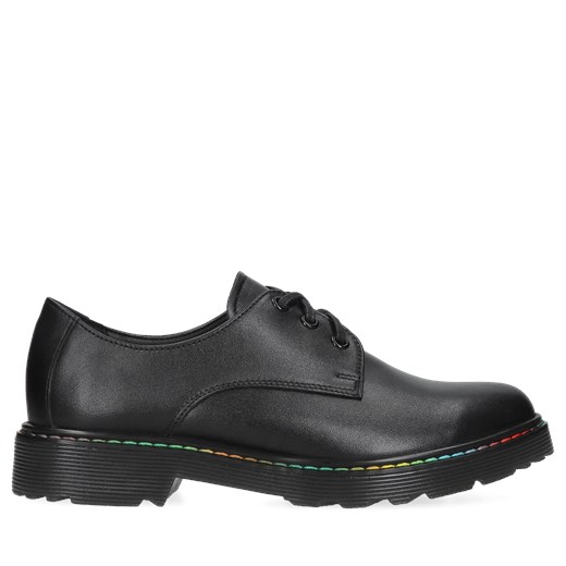 Damskie, żółte półbuty ze skóry naturalnej, Conhpol Relax, RE2628-05 ze sklepu Konopka Shoes w kategorii Półbuty damskie - zdjęcie 169734405