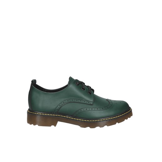 Damskie, zielone półbuty ze skóry naturalnej, Conhpol Relax, RE2730-02 37 Konopka Shoes