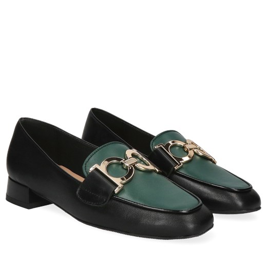 Damskie, czarne loafersy ze skóry zamszowej, Conhpol Relax, RE2757-01 39 Konopka Shoes