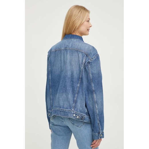 G-Star Raw kurtka jeansowa damska kolor niebieski przejściowa oversize M ANSWEAR.com