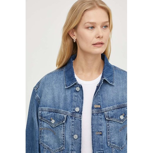 G-Star Raw kurtka jeansowa damska kolor niebieski przejściowa oversize S ANSWEAR.com