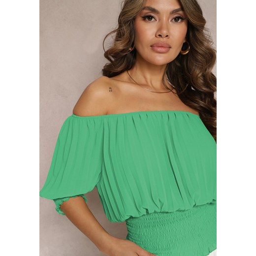 Bluzka damska Renee z dekoltem typu hiszpanka 