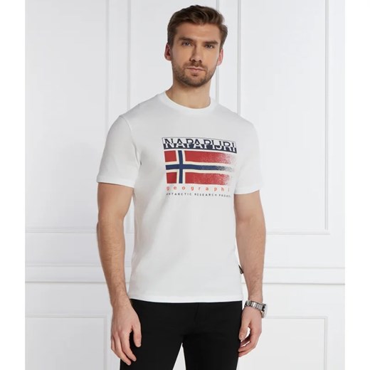 T-shirt męski Napapijri z krótkim rękawem