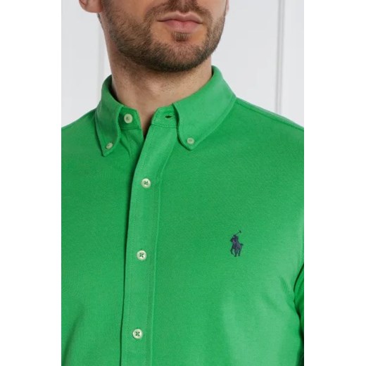 Koszula męska Polo Ralph Lauren bawełniana z kołnierzykiem button down 