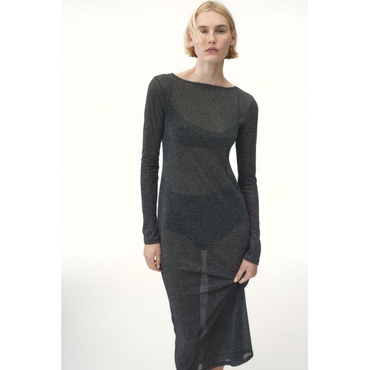 H & M - Sukienka z brokatowej siateczki - Czarny ze sklepu H&M w kategorii Sukienki - zdjęcie 169748705