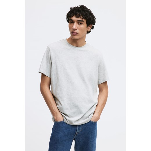 H & M - T-shirt Regular Fit - Szary ze sklepu H&M w kategorii T-shirty męskie - zdjęcie 169748757