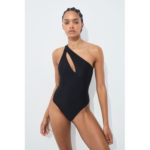 H & M - Kostium kąpielowy na jedno ramię High-leg - Czarny H & M 36 H&M