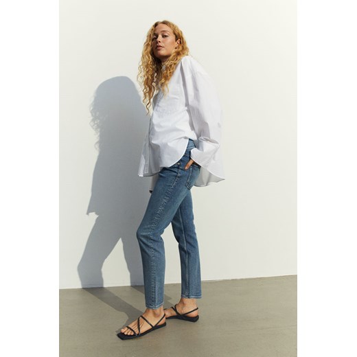 H & M - MAMA Slim Ankle Jeans - Niebieski H & M L H&M