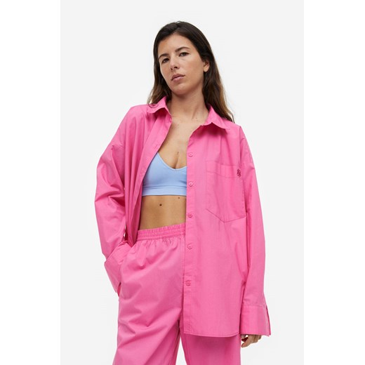 H & M - Bawełniana koszula - Różowy H & M M H&M