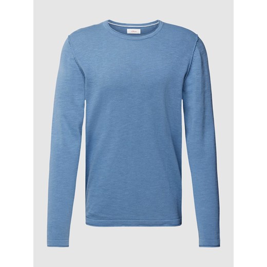 Bluzka z długim rękawem i detalem z logo ze sklepu Peek&Cloppenburg  w kategorii Swetry męskie - zdjęcie 169750998