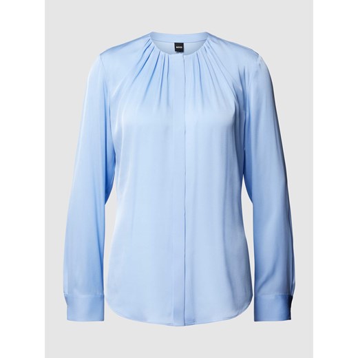 Bluzka z jedwabiu z plisami model ‘Banorah’ ze sklepu Peek&Cloppenburg  w kategorii Bluzki damskie - zdjęcie 169751028