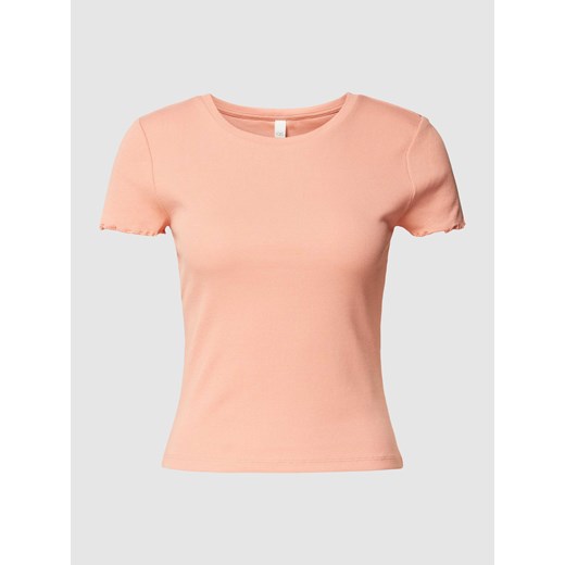 T-shirt krótki z efektem prążkowania ze sklepu Peek&Cloppenburg  w kategorii Bluzki damskie - zdjęcie 169751037