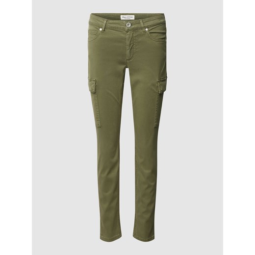 Spodnie cargo o kroju slim fit w jednolitym kolorze model ‘LULEA’ ze sklepu Peek&Cloppenburg  w kategorii Spodnie damskie - zdjęcie 169751129